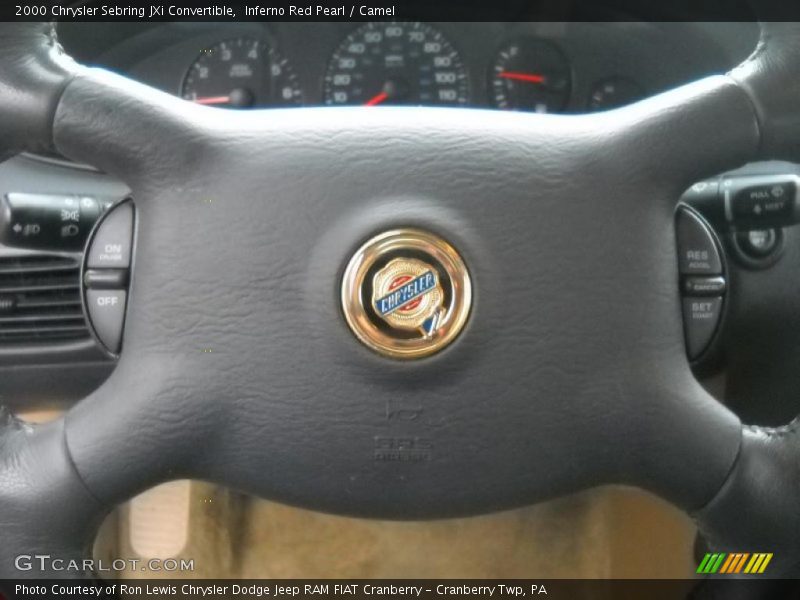Inferno Red Pearl / Camel 2000 Chrysler Sebring JXi Convertible
