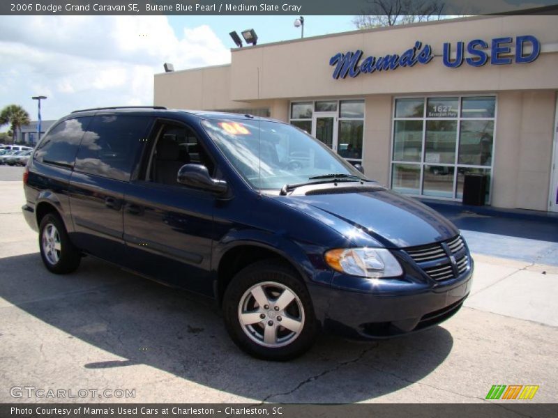Butane Blue Pearl / Medium Slate Gray 2006 Dodge Grand Caravan SE