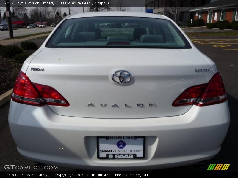 Blizzard White Pearl / Graphite 2007 Toyota Avalon Limited