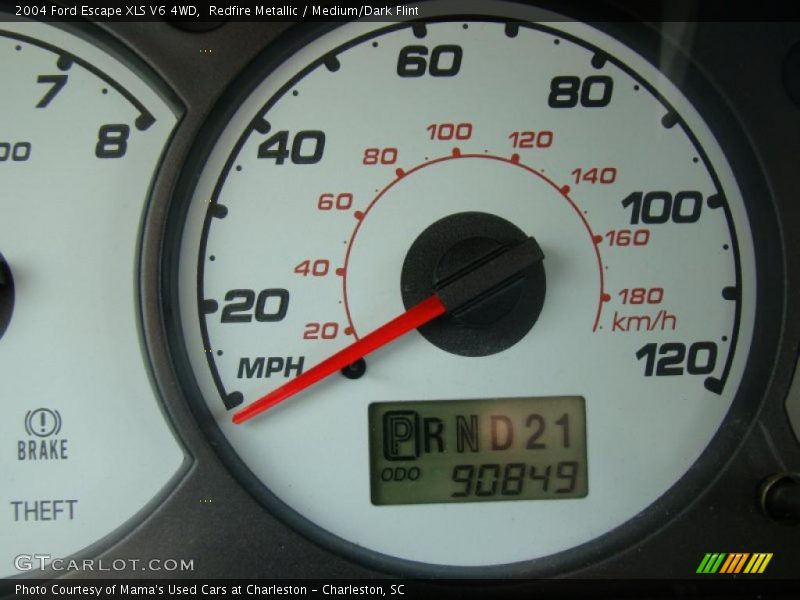 Redfire Metallic / Medium/Dark Flint 2004 Ford Escape XLS V6 4WD