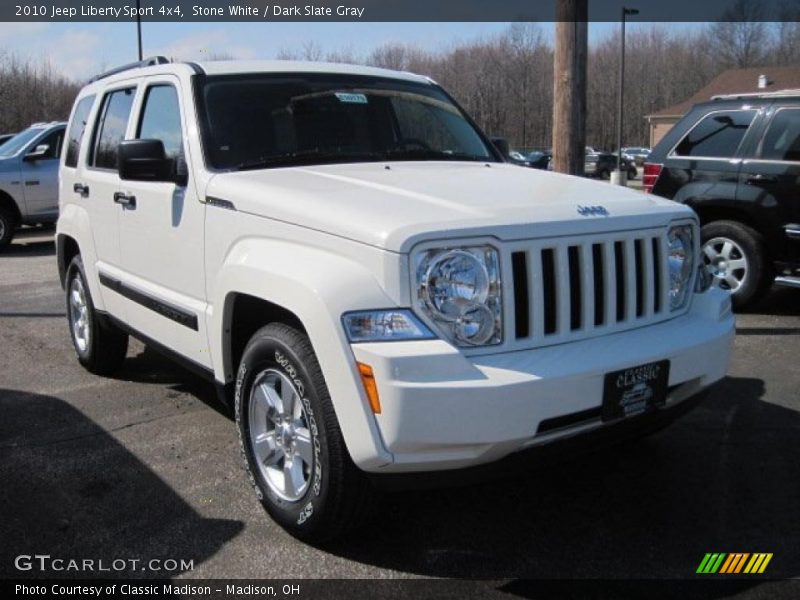 Stone White / Dark Slate Gray 2010 Jeep Liberty Sport 4x4