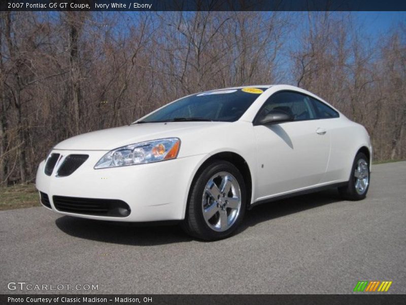 Ivory White / Ebony 2007 Pontiac G6 GT Coupe