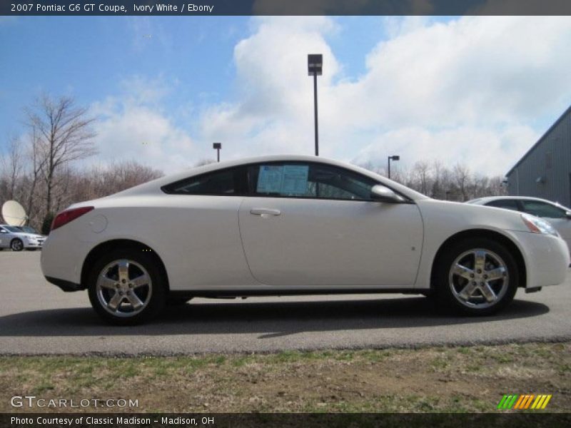Ivory White / Ebony 2007 Pontiac G6 GT Coupe