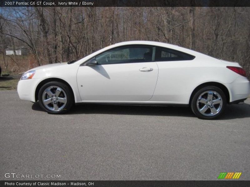 Ivory White / Ebony 2007 Pontiac G6 GT Coupe