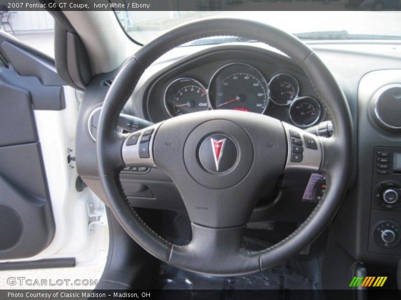 Ivory White / Ebony 2007 Pontiac G6 GT Coupe