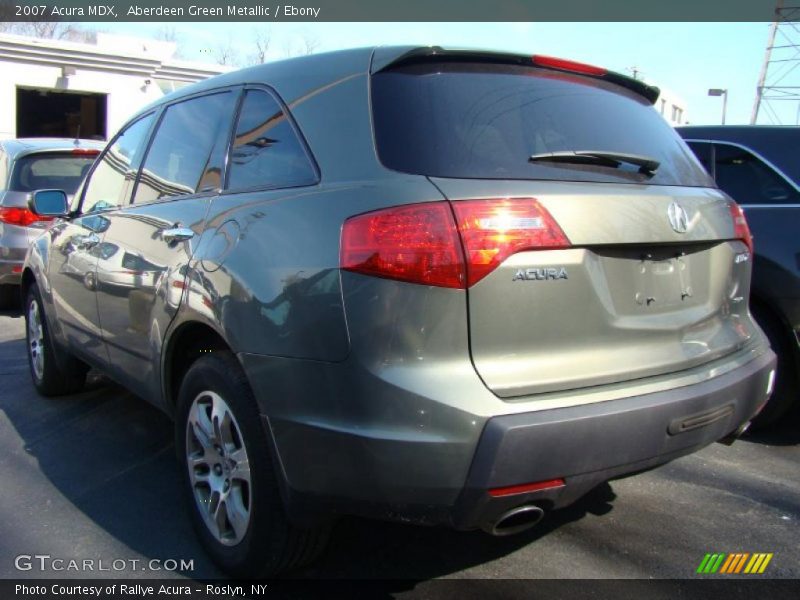 Aberdeen Green Metallic / Ebony 2007 Acura MDX