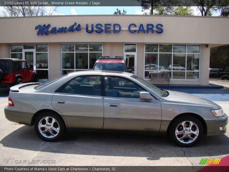 Mineral Green Metallic / Sage 2000 Lexus ES 300 Sedan