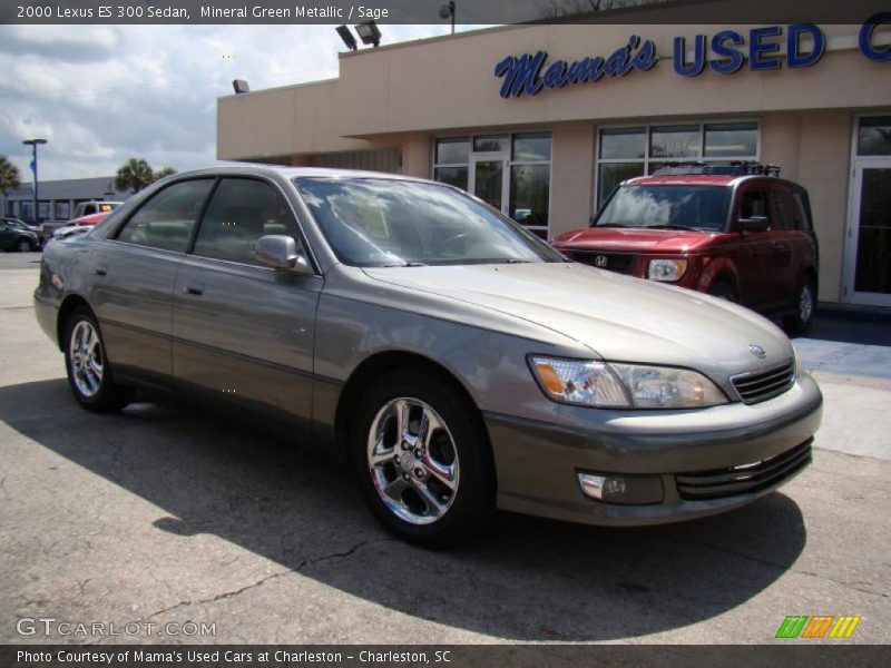 Mineral Green Metallic / Sage 2000 Lexus ES 300 Sedan