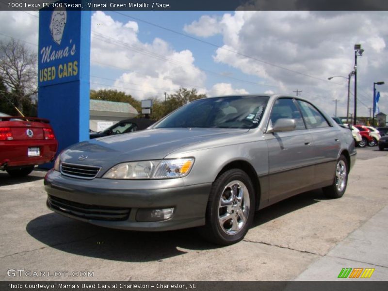 Mineral Green Metallic / Sage 2000 Lexus ES 300 Sedan