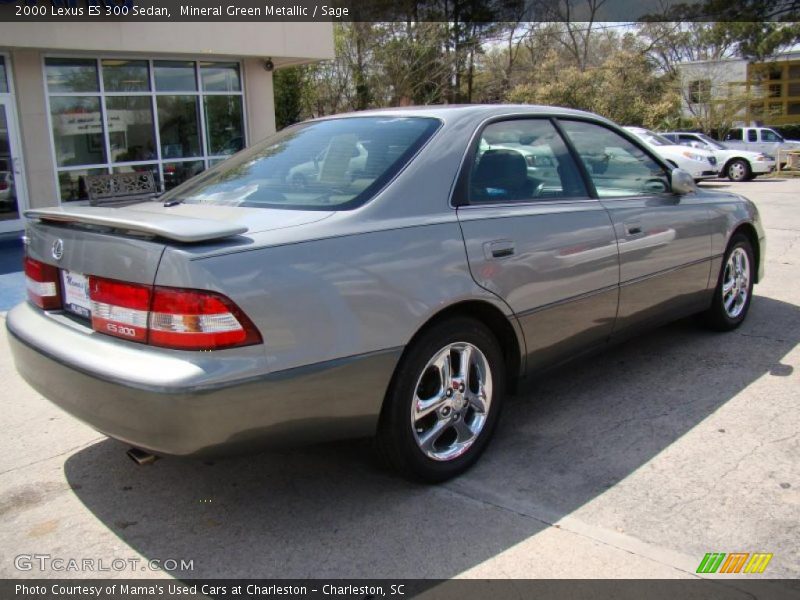 Mineral Green Metallic / Sage 2000 Lexus ES 300 Sedan