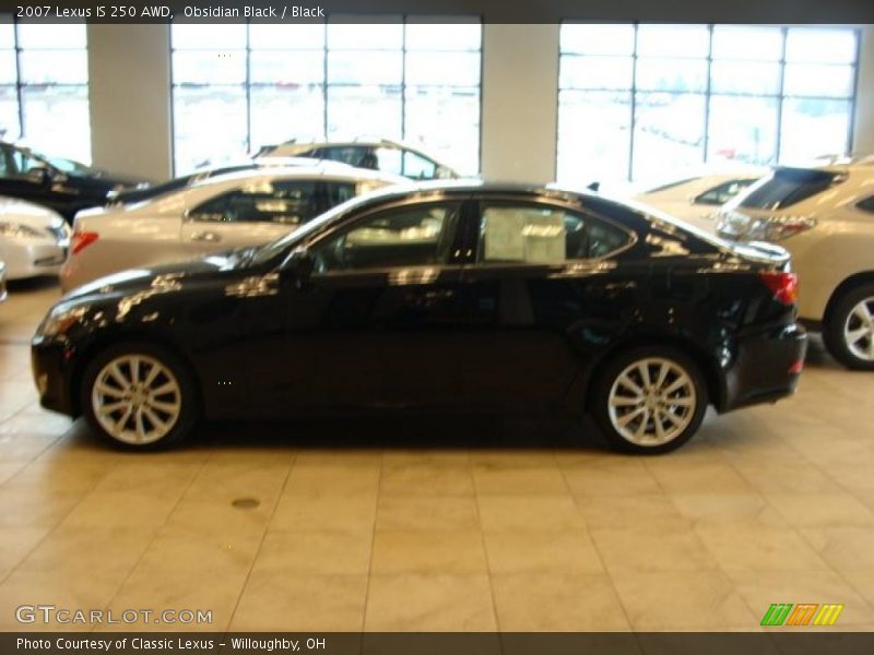 Obsidian Black / Black 2007 Lexus IS 250 AWD
