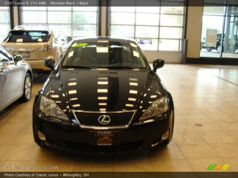 Obsidian Black / Black 2007 Lexus IS 250 AWD