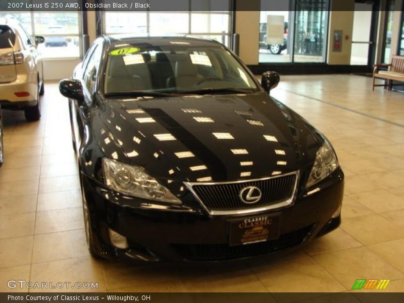 Obsidian Black / Black 2007 Lexus IS 250 AWD