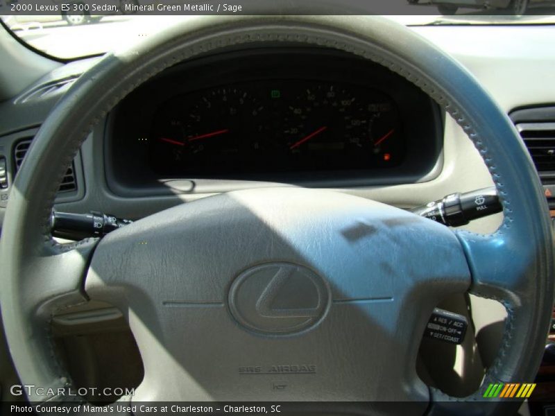 Mineral Green Metallic / Sage 2000 Lexus ES 300 Sedan