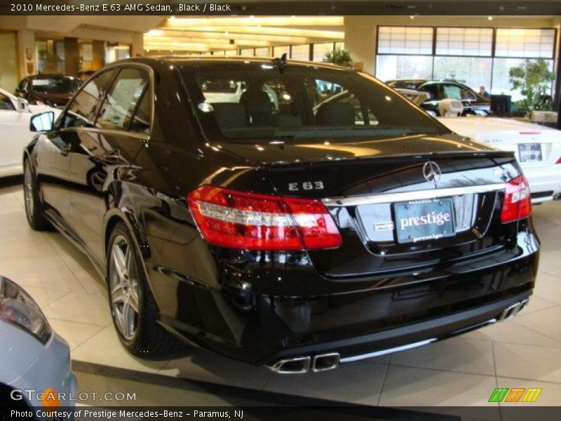 Black / Black 2010 Mercedes-Benz E 63 AMG Sedan