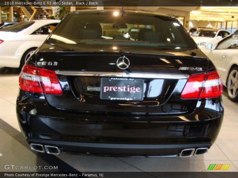 Black / Black 2010 Mercedes-Benz E 63 AMG Sedan