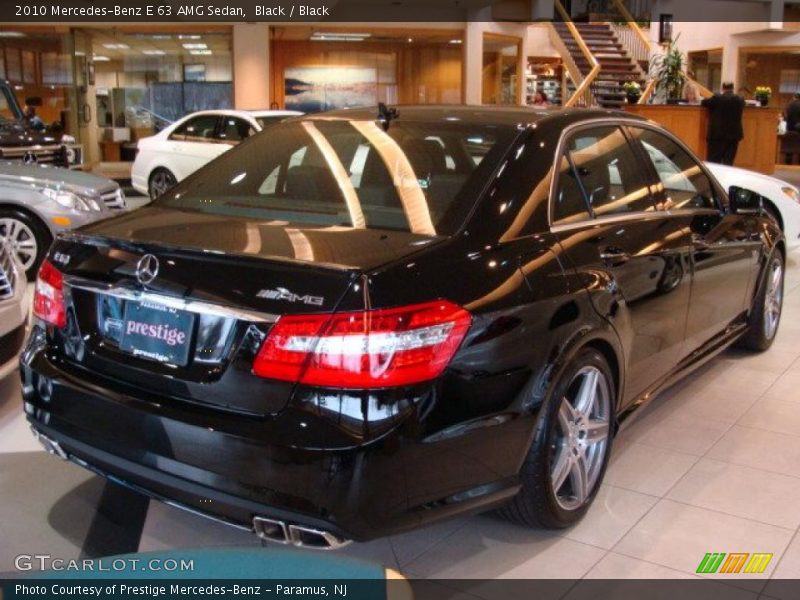 Black / Black 2010 Mercedes-Benz E 63 AMG Sedan