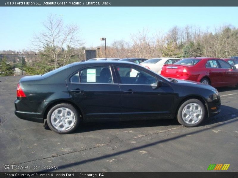 Atlantis Green Metallic / Charcoal Black 2010 Ford Fusion SE
