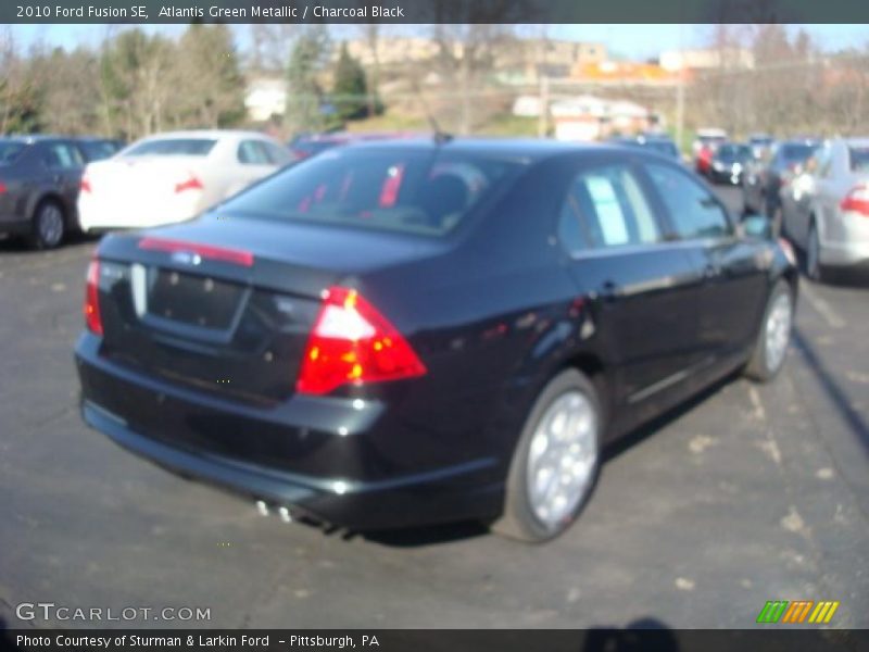 Atlantis Green Metallic / Charcoal Black 2010 Ford Fusion SE