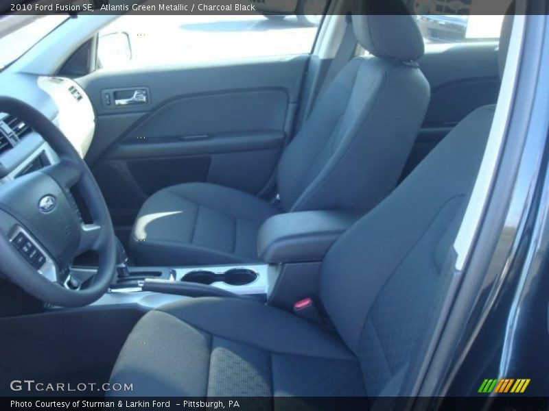 Atlantis Green Metallic / Charcoal Black 2010 Ford Fusion SE
