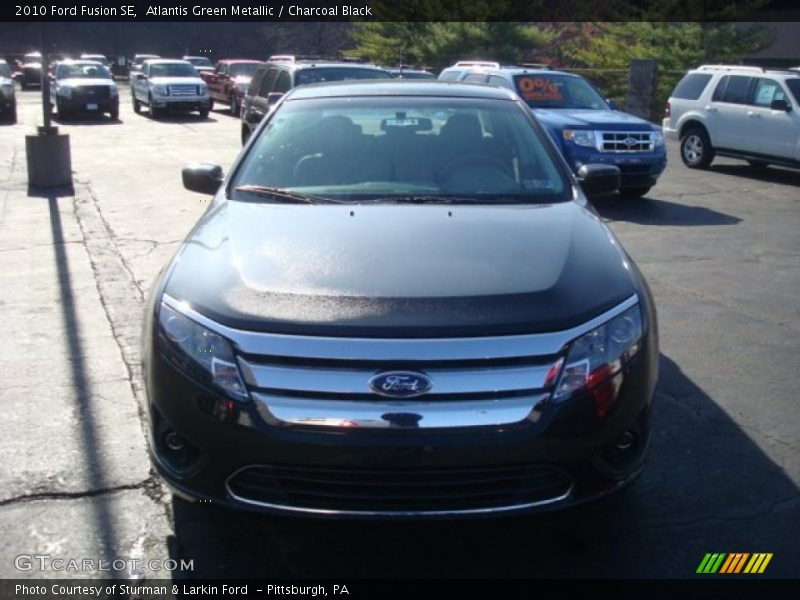 Atlantis Green Metallic / Charcoal Black 2010 Ford Fusion SE