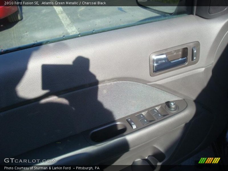 Atlantis Green Metallic / Charcoal Black 2010 Ford Fusion SE