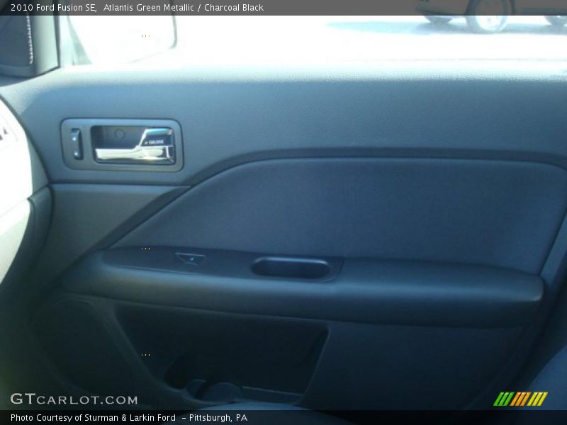 Atlantis Green Metallic / Charcoal Black 2010 Ford Fusion SE