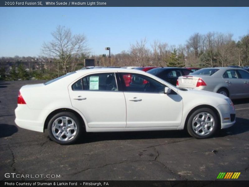 White Suede / Medium Light Stone 2010 Ford Fusion SE