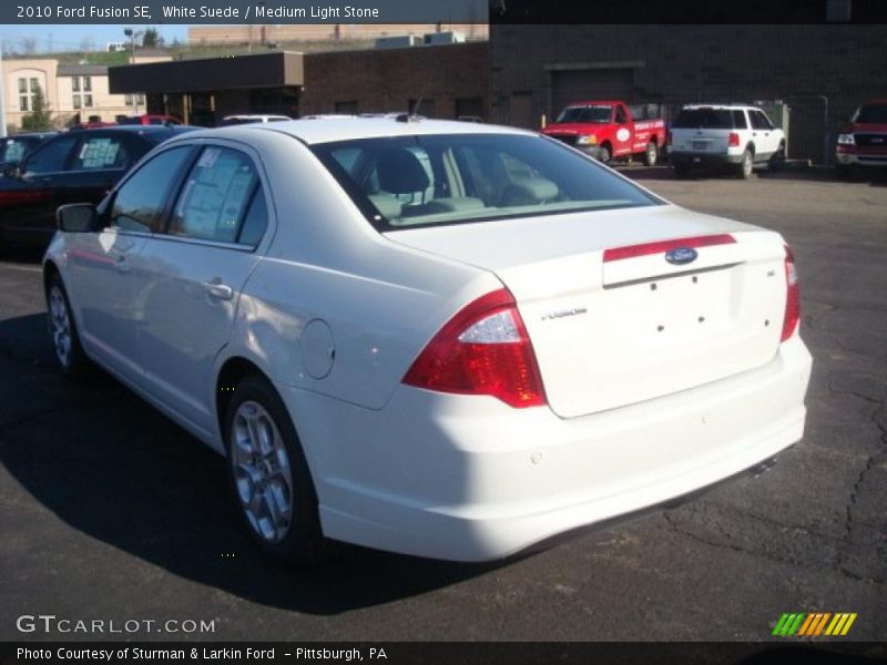 White Suede / Medium Light Stone 2010 Ford Fusion SE