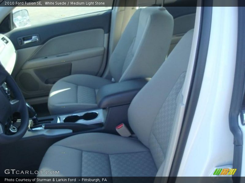 White Suede / Medium Light Stone 2010 Ford Fusion SE