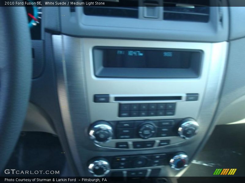 White Suede / Medium Light Stone 2010 Ford Fusion SE