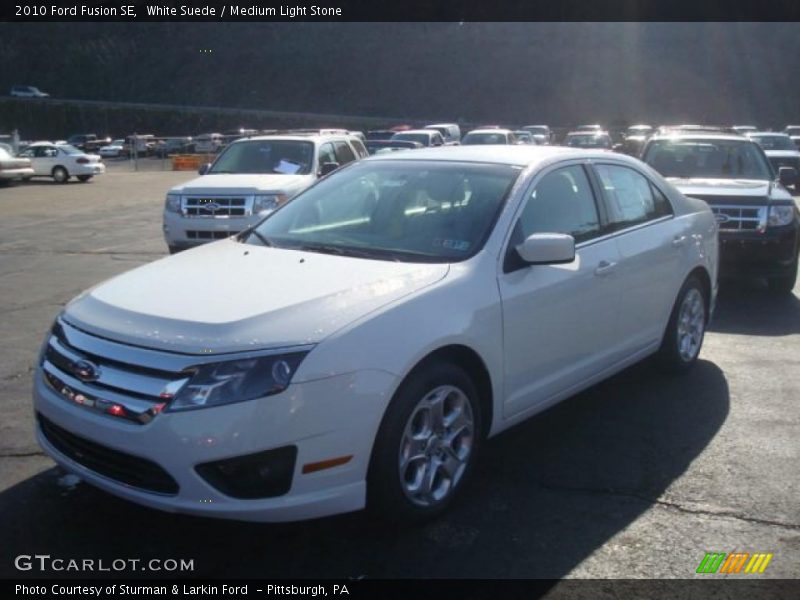 White Suede / Medium Light Stone 2010 Ford Fusion SE