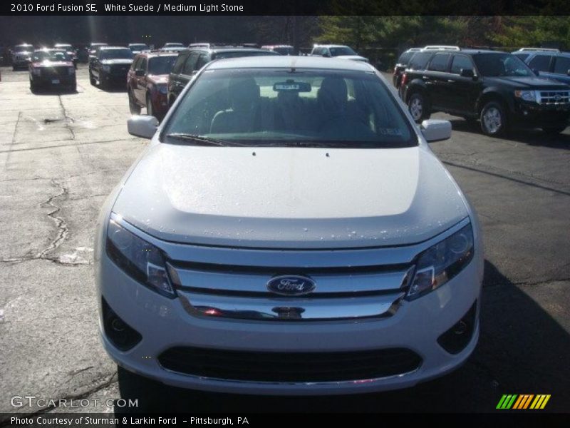 White Suede / Medium Light Stone 2010 Ford Fusion SE