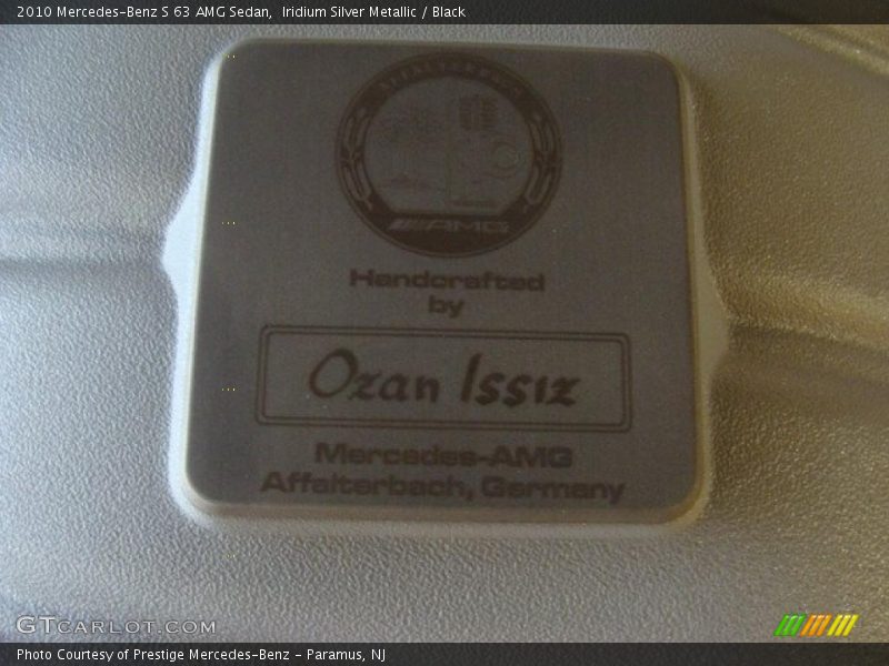 Iridium Silver Metallic / Black 2010 Mercedes-Benz S 63 AMG Sedan