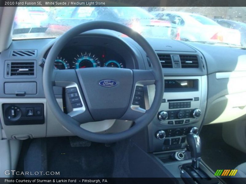 White Suede / Medium Light Stone 2010 Ford Fusion SE