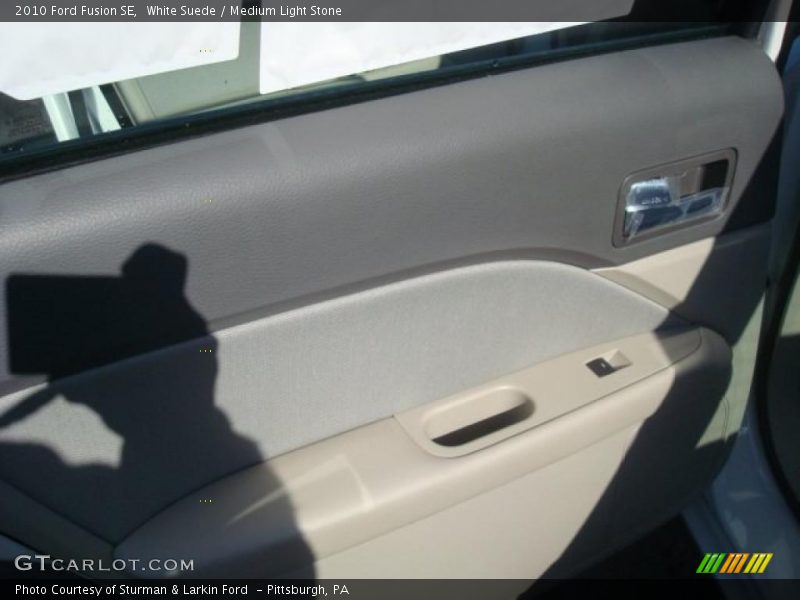 White Suede / Medium Light Stone 2010 Ford Fusion SE