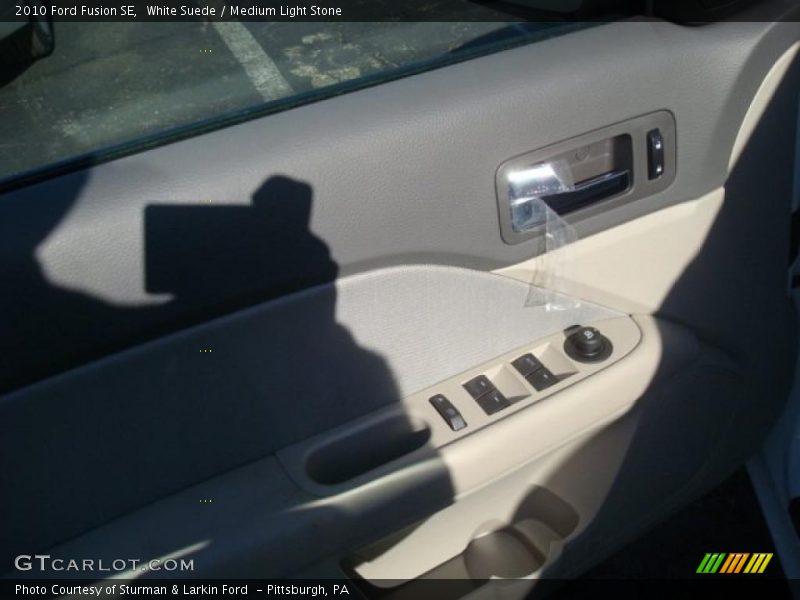 White Suede / Medium Light Stone 2010 Ford Fusion SE