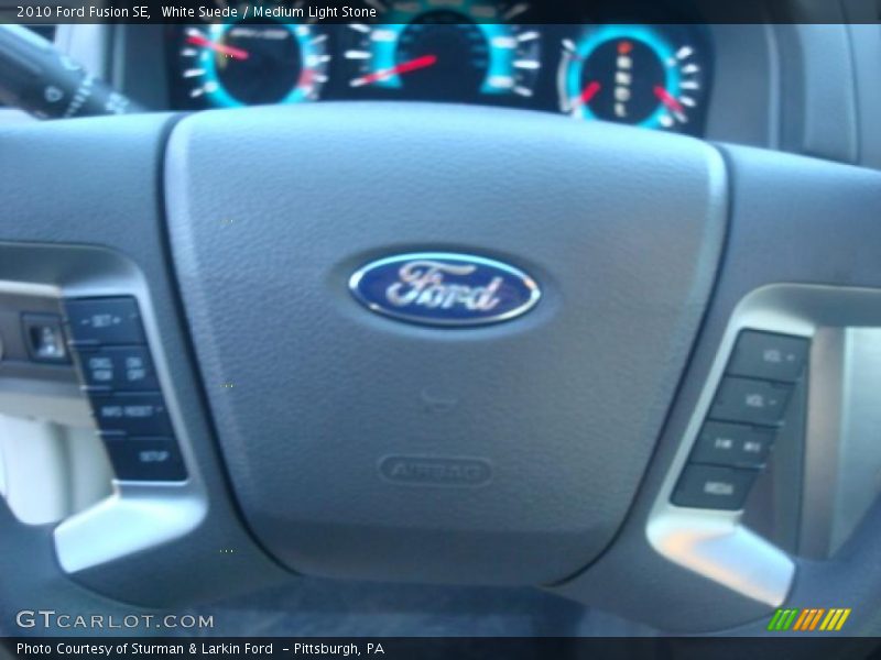 White Suede / Medium Light Stone 2010 Ford Fusion SE
