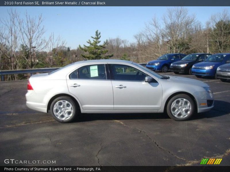 Brilliant Silver Metallic / Charcoal Black 2010 Ford Fusion SE