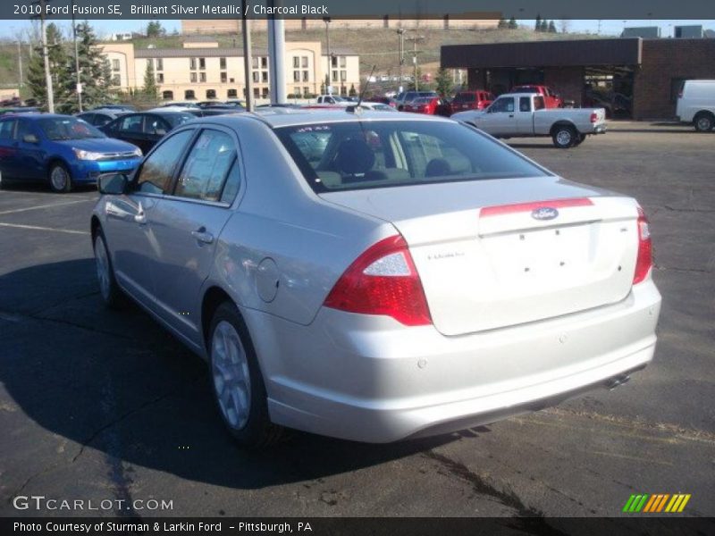 Brilliant Silver Metallic / Charcoal Black 2010 Ford Fusion SE