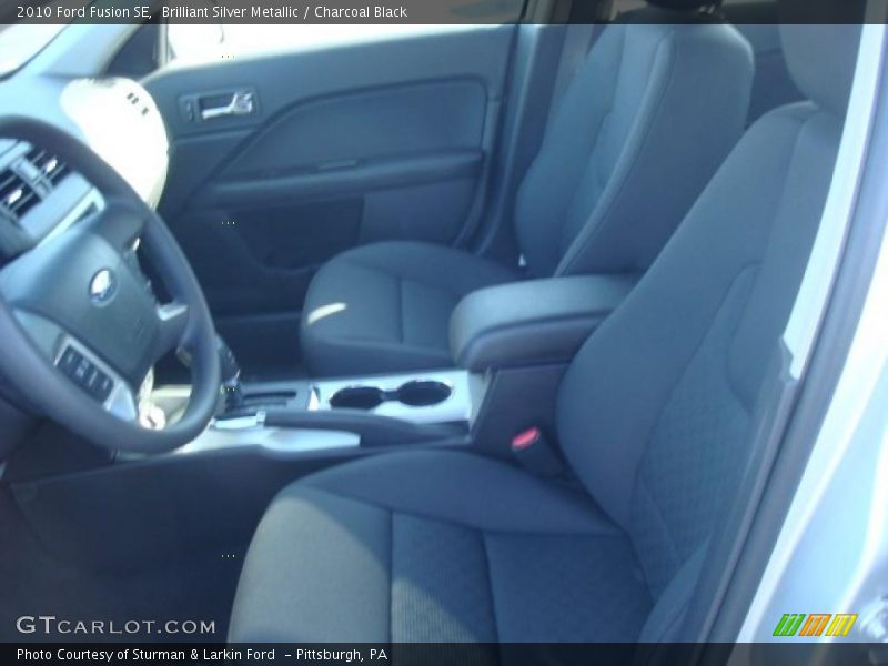 Brilliant Silver Metallic / Charcoal Black 2010 Ford Fusion SE