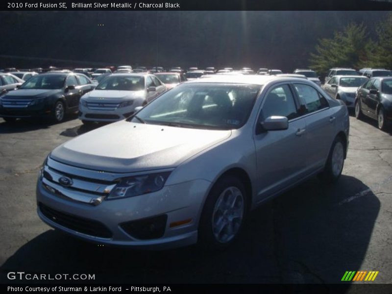Brilliant Silver Metallic / Charcoal Black 2010 Ford Fusion SE