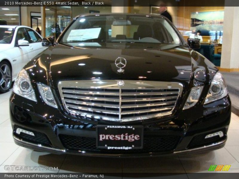 Black / Black 2010 Mercedes-Benz E 550 4Matic Sedan