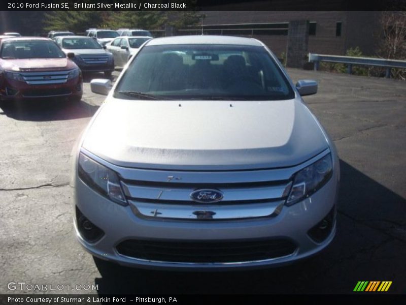 Brilliant Silver Metallic / Charcoal Black 2010 Ford Fusion SE