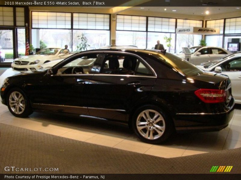 Black / Black 2010 Mercedes-Benz E 550 4Matic Sedan