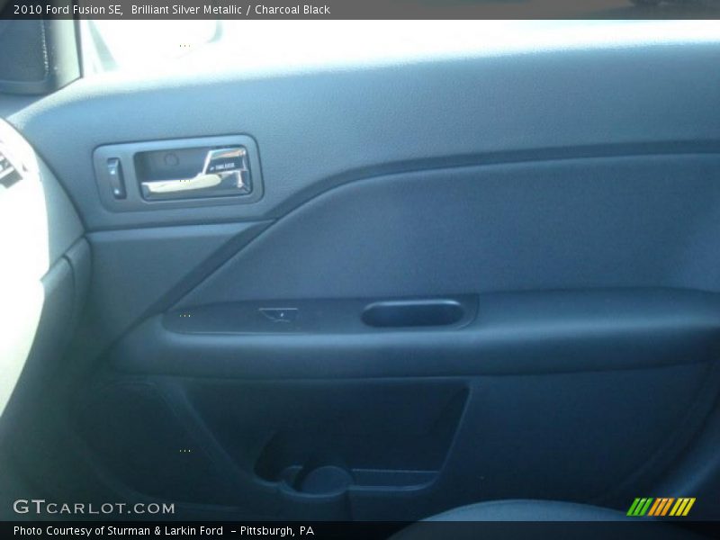Brilliant Silver Metallic / Charcoal Black 2010 Ford Fusion SE