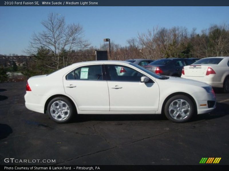 White Suede / Medium Light Stone 2010 Ford Fusion SE