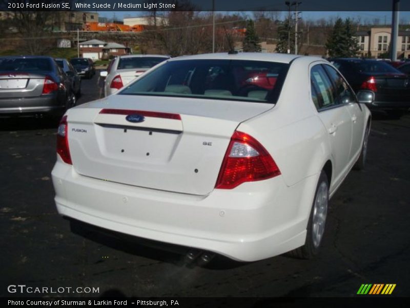 White Suede / Medium Light Stone 2010 Ford Fusion SE