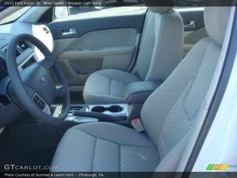 White Suede / Medium Light Stone 2010 Ford Fusion SE
