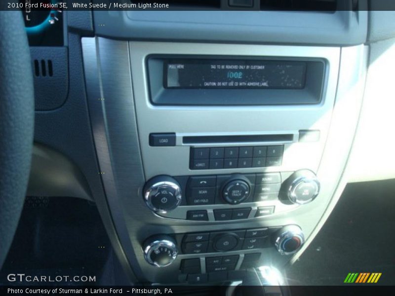 White Suede / Medium Light Stone 2010 Ford Fusion SE